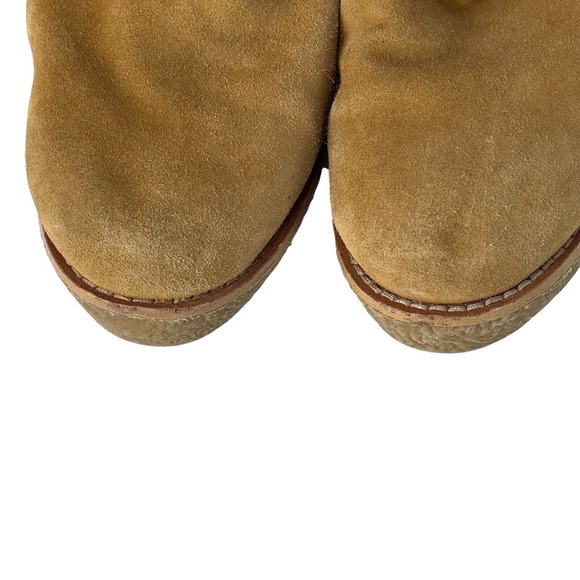 Michael Kors Sheepskin Derby Camel Brown Boots Womens Size 6.5 Lined - Picture 7 of 12